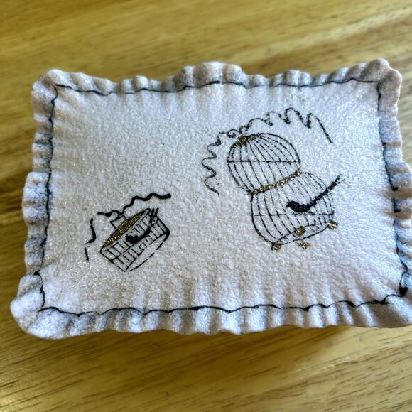 Vintage Ardalt Japan Lenwile China Cigarette box + 2 ashtrays pink ladies 6008E - Picture 10 of 11